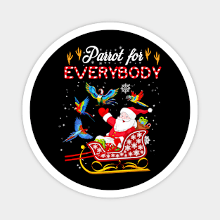 Parrot For Everybody - Ugly Christmas - Cute Parrot Magnet